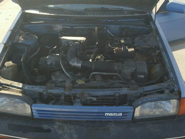 JM1BF2224K0384062 - 1989 MAZDA 323 BLUE photo 7