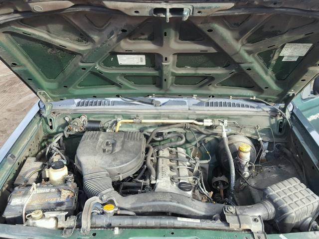 1N6DD26S8YC377130 - 2000 NISSAN FRONTIER K GREEN photo 7