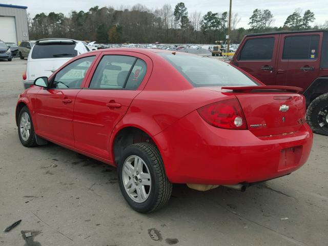 1G1AL55F867880010 - 2006 CHEVROLET COBALT LT RED photo 3