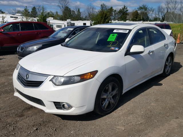 JH4CU2F6XDC012748 - 2013 ACURA TSX TECH WHITE photo 2