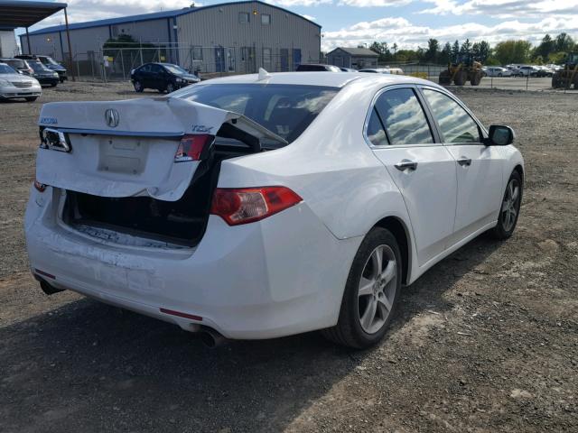 JH4CU2F6XDC012748 - 2013 ACURA TSX TECH WHITE photo 4