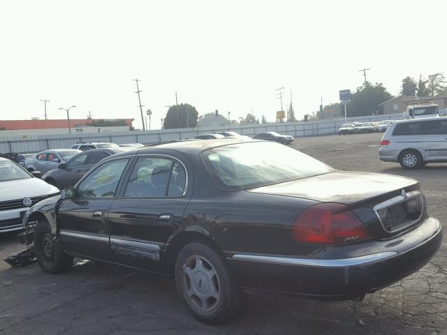 1LNHM97V11Y666943 - 2001 LINCOLN CONTINENTA BLACK photo 3