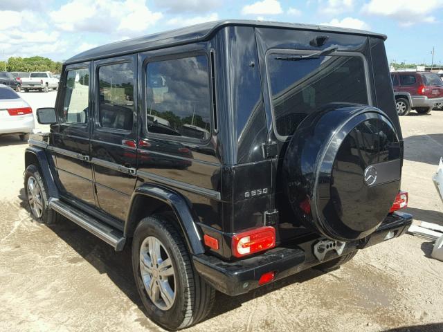 WDCYC3HFXAX182345 - 2010 MERCEDES-BENZ G 550 BLACK photo 3