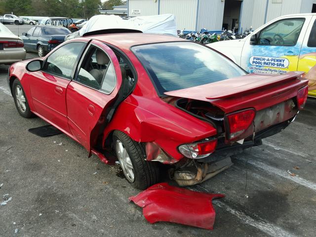 1G3NL52F93C251131 - 2003 OLDSMOBILE ALERO GL RED photo 3