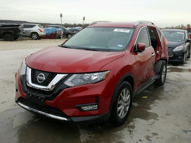 5N1AT2MTXHC862272 - 2017 NISSAN ROGUE S MAROON photo 2