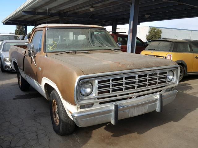 D14BF6S355377 - 1976 DODGE RAM 150 BROWN photo 1