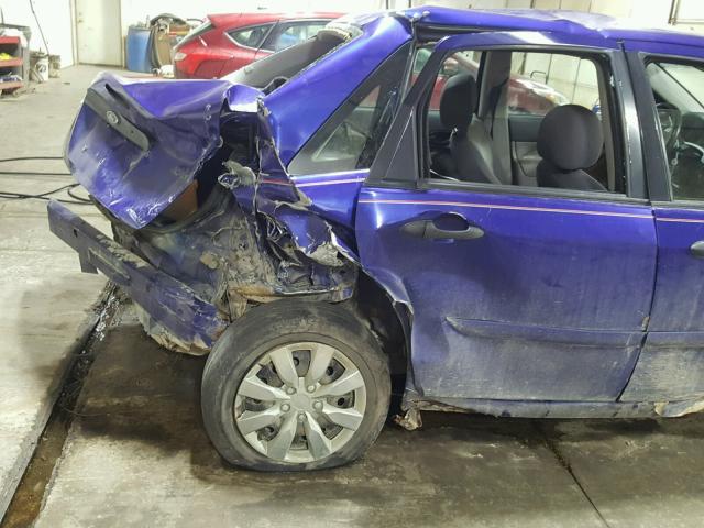 1FAFP34N66W101424 - 2006 FORD FOCUS ZX4 BLUE photo 9