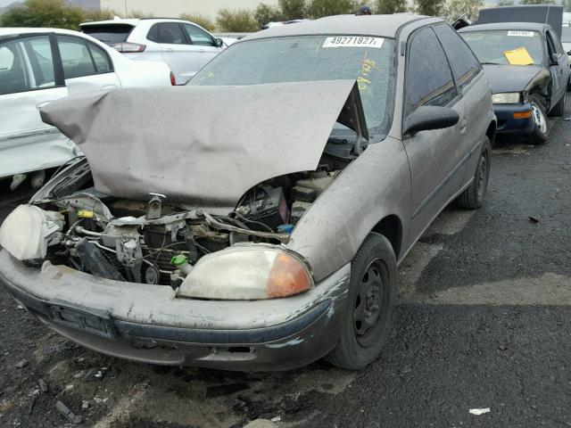 2C1MR2291T6778329 - 1996 GEO METRO BASE GRAY photo 2