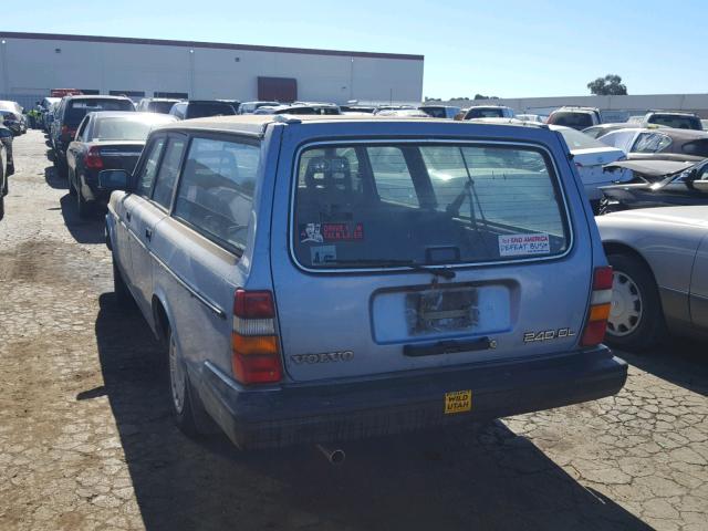 YV1AX8850J1802214 - 1988 VOLVO 245 DL BLUE photo 3