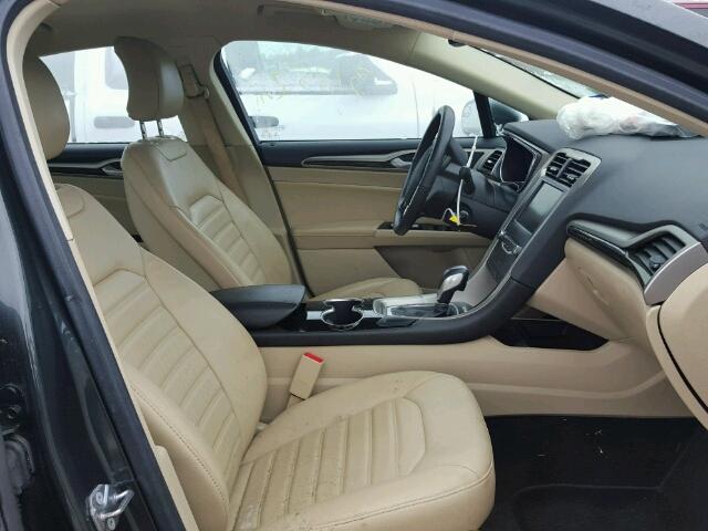 3FA6P0HD8FR224046 - 2015 FORD FUSION SE GRAY photo 5