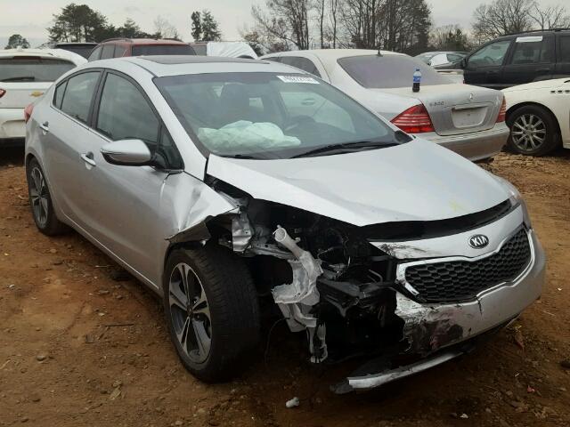 KNAFZ4A84F5266481 - 2015 KIA FORTE EX SILVER photo 1