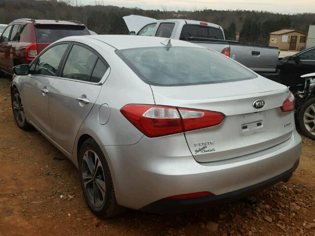 KNAFZ4A84F5266481 - 2015 KIA FORTE EX SILVER photo 3