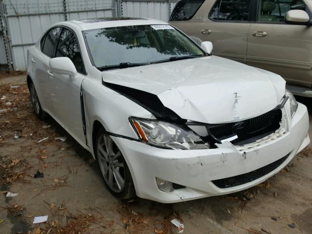 JTHBK262372045776 - 2007 LEXUS IS 250 WHITE photo 1