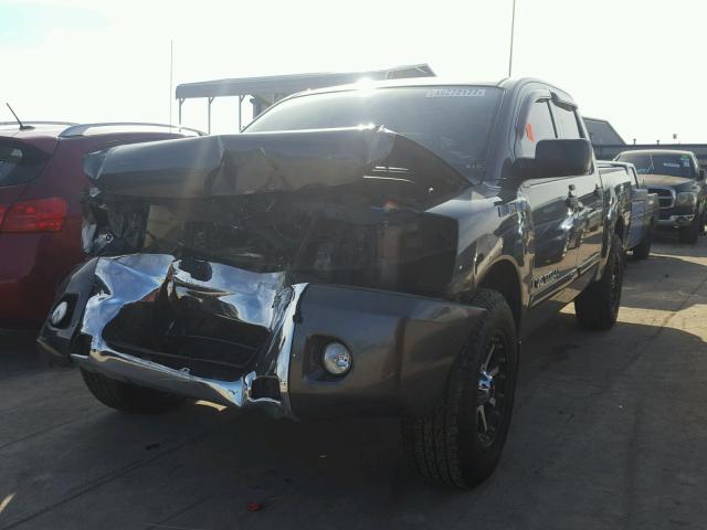 1N6BA0ED1AN309205 - 2010 NISSAN TITAN XE GRAY photo 2