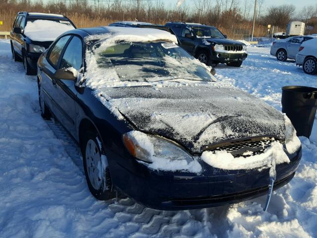 1FAFP5220YA154110 - 2000 FORD TAURUS LX BLUE photo 1