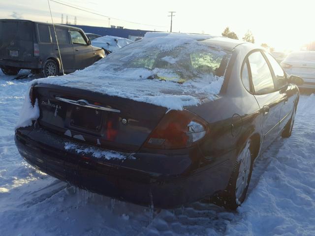 1FAFP5220YA154110 - 2000 FORD TAURUS LX BLUE photo 4