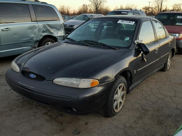 1FALP67LXTK149154 - 1996 FORD CONTOUR SE BLACK photo 2