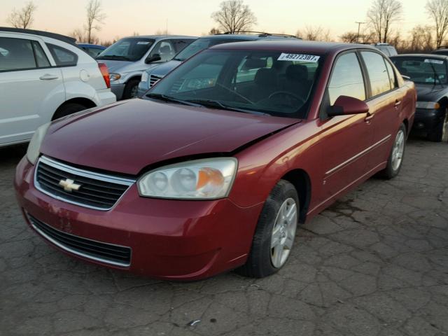 1G1ZT51816F164422 - 2006 CHEVROLET MALIBU LT BURGUNDY photo 2