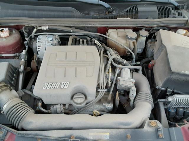 1G1ZT51816F164422 - 2006 CHEVROLET MALIBU LT BURGUNDY photo 7