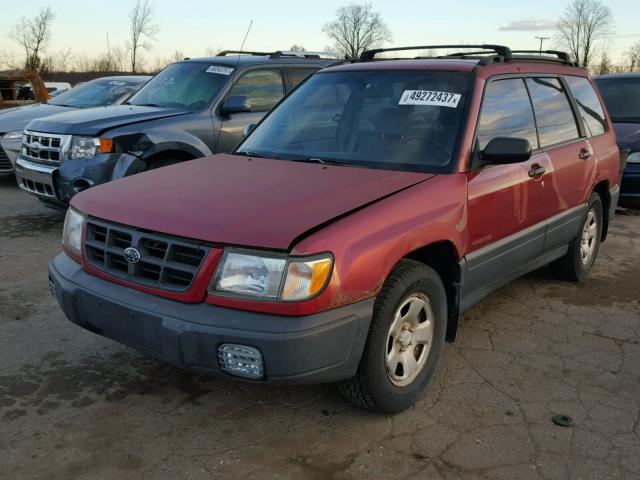 JF1SF635XWG767829 - 1998 SUBARU FORESTER L MAROON photo 2