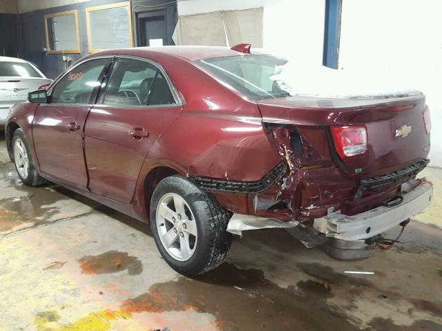 1G11C5SA0GF124266 - 2016 CHEVROLET MALIBU LIM BURGUNDY photo 3