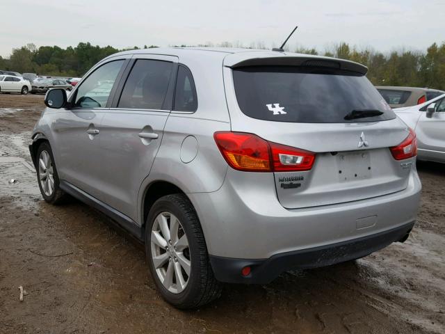 4A4AP4AU6EE020250 - 2014 MITSUBISHI OUTLANDER SILVER photo 3