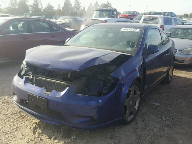 1G1AP11P867828663 - 2006 CHEVROLET COBALT SS BLUE photo 2