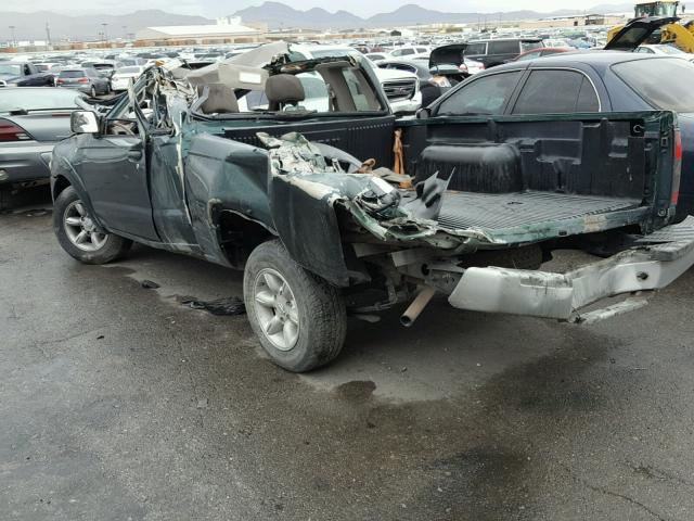 1N6DD26S22C326472 - 2002 NISSAN FRONTIER K GREEN photo 3