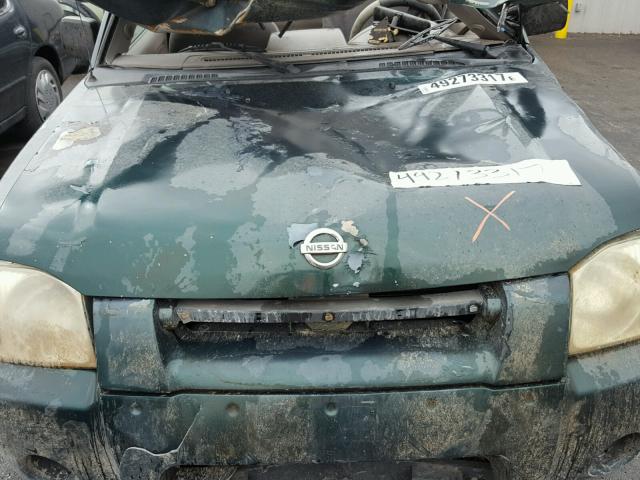 1N6DD26S22C326472 - 2002 NISSAN FRONTIER K GREEN photo 7