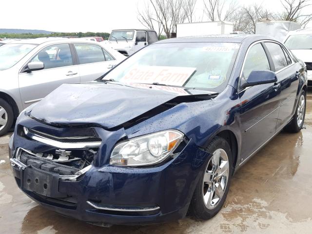 1G1ZH57BX94135831 - 2009 CHEVROLET MALIBU 1LT BLUE photo 2