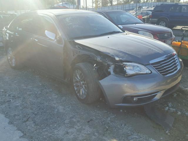 1C3CCBCG2CN307948 - 2012 CHRYSLER 200 LIMITE GRAY photo 1