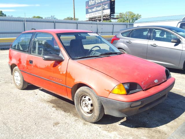 2C1MR2468M6781023 - 1991 GEO METRO BASE RED photo 1