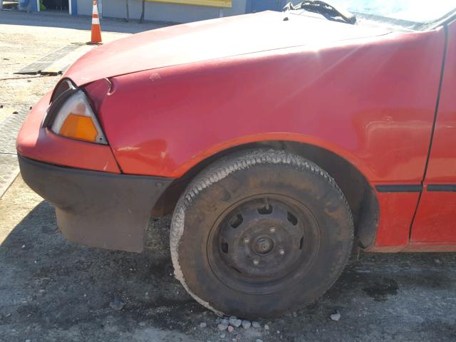 2C1MR2468M6781023 - 1991 GEO METRO BASE RED photo 9