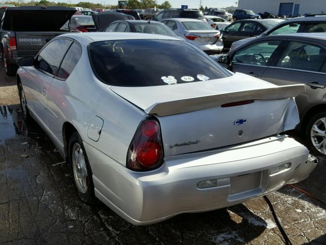 2G1WW12E339433404 - 2003 CHEVROLET MONTE CARL ვერცხლისფერი ფოტო 3