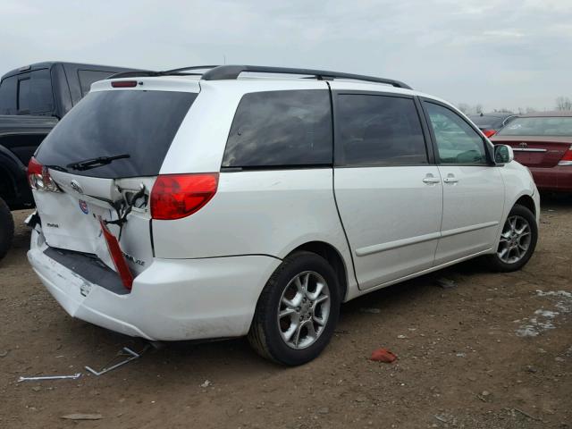 5TDZA22C36S533974 - 2006 TOYOTA SIENNA XLE WHITE photo 4