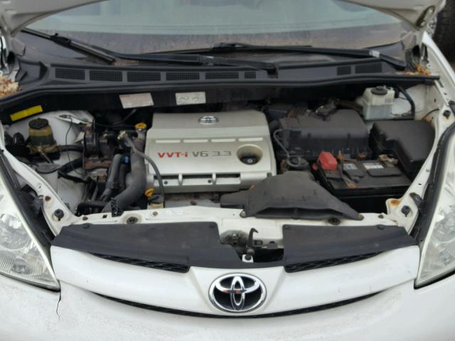 5TDZA22C36S533974 - 2006 TOYOTA SIENNA XLE WHITE photo 7