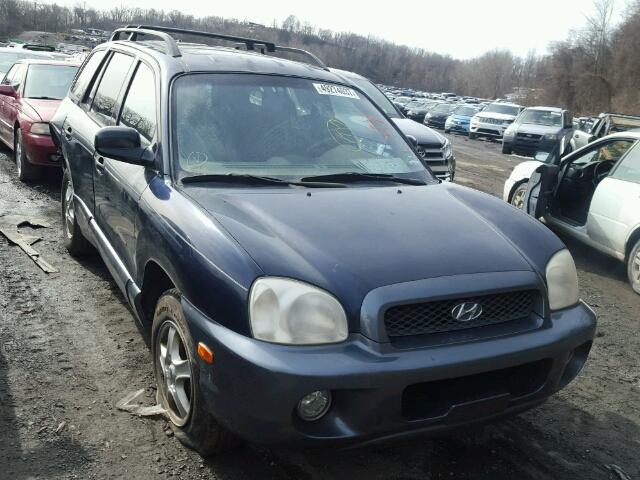 KM8SC13E44U748659 - 2004 HYUNDAI SANTA FE G BLACK photo 1