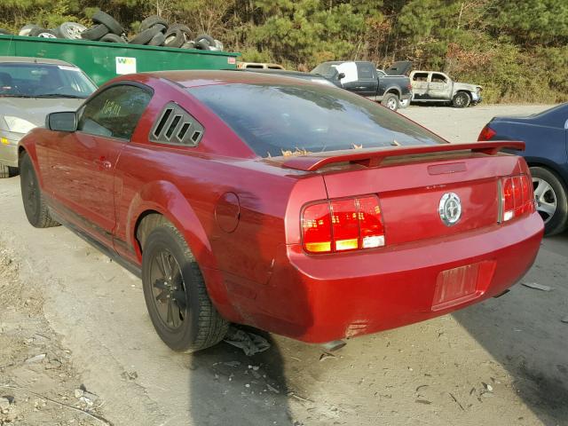 1ZVFT80N865113893 - 2006 FORD MUSTANG BURGUNDY photo 3