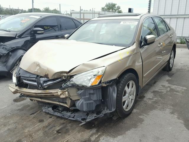 1HGCM66555A073522 - 2005 HONDA ACCORD EX GOLD photo 2