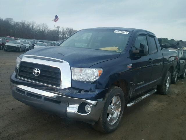 5TBRV54168S473976 - 2008 TOYOTA TUNDRA DOU BLUE photo 2