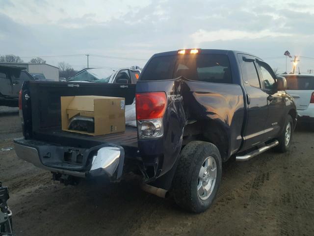 5TBRV54168S473976 - 2008 TOYOTA TUNDRA DOU BLUE photo 4