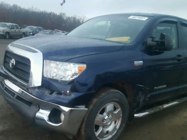 5TBRV54168S473976 - 2008 TOYOTA TUNDRA DOU BLUE photo 9