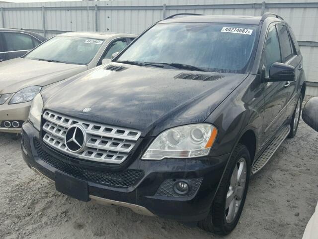 4JGBB5GBXBA647277 - 2011 MERCEDES-BENZ ML 350 BLACK photo 2