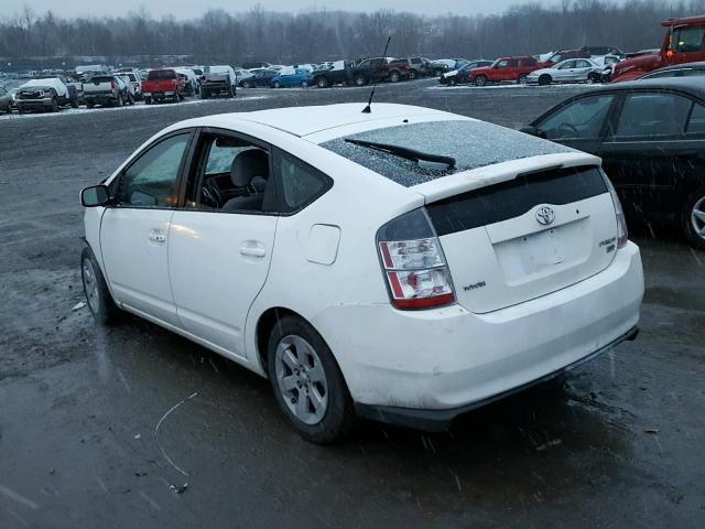 JTDKB20U040023379 - 2004 TOYOTA PRIUS WHITE photo 3