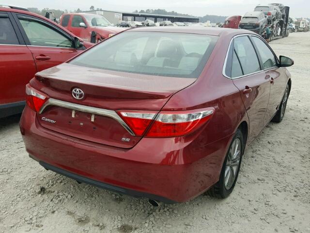4T1BF1FK7FU915771 - 2015 TOYOTA CAMRY LE 栗色 照片 4