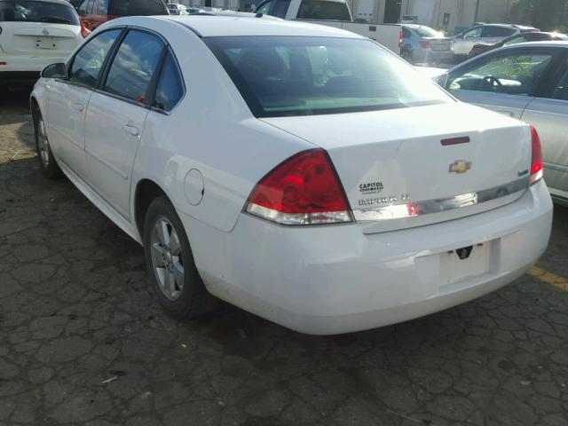 2G1WB5EKXA1205738 - 2010 CHEVROLET IMPALA LT WHITE photo 3