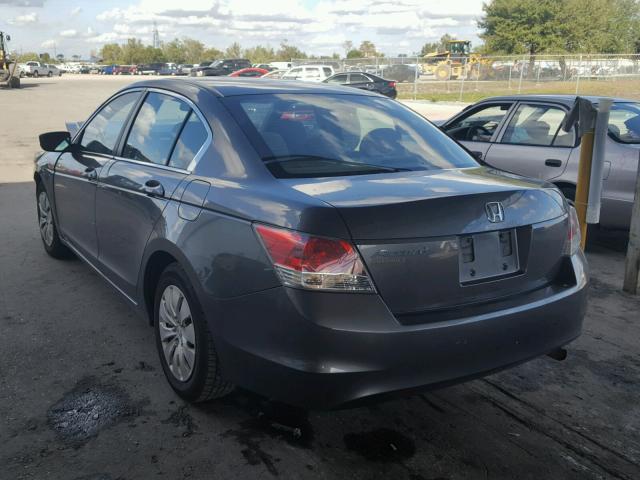 1HGCP2F39AA006513 - 2010 HONDA ACCORD LX GRAY photo 3