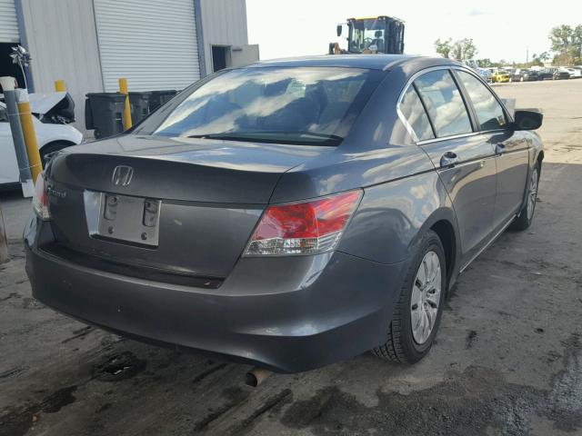 1HGCP2F39AA006513 - 2010 HONDA ACCORD LX GRAY photo 4