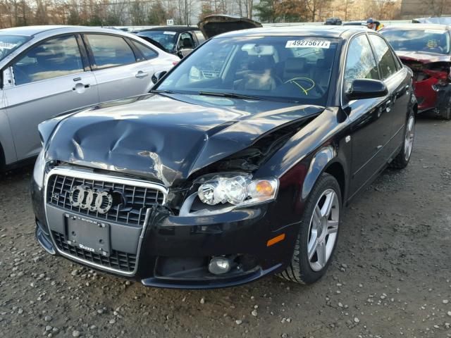 WAUDF78EX8A036628 - 2008 AUDI A4 2.0T QU BLACK photo 2