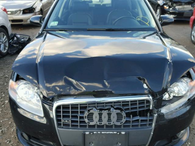 WAUDF78EX8A036628 - 2008 AUDI A4 2.0T QU BLACK photo 7